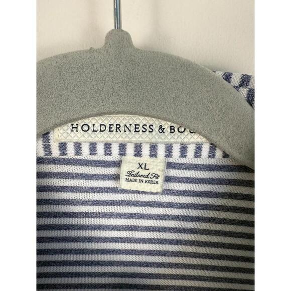 Holderness & Bourne The Maxwell Statue of Liberty Striped Golf Polo XL - Picture 3 of 6